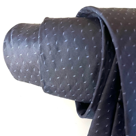 Prada Navy Patterned Silk Tie - Italy - Picture 3 of 8